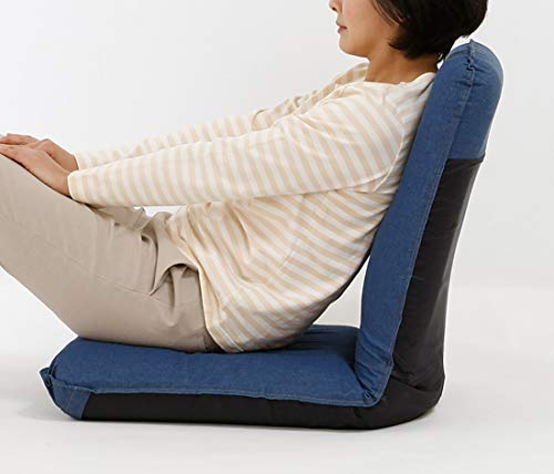 Amazon｜健康ストレッチ座椅子 (ブルー)｜座椅子 オンライン通販